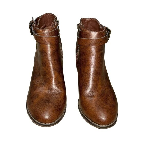 Michael by Michael Shannon Women's Size 8 Ankle Booties Faux Leather Western - Picture 3 of 8